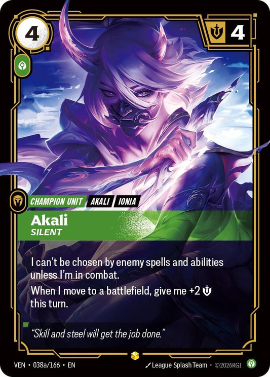 Image for Akali, Silent (Alternate Art) - Riftbound: League of Legends Trading Card Game