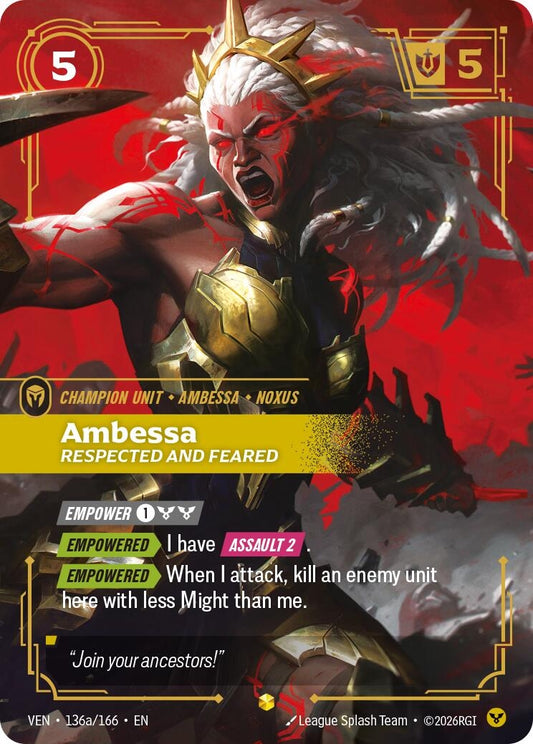 Image for Ambessa, Respected and Feared (Alternate Art) - Riftbound: League of Legends Trading Card Game