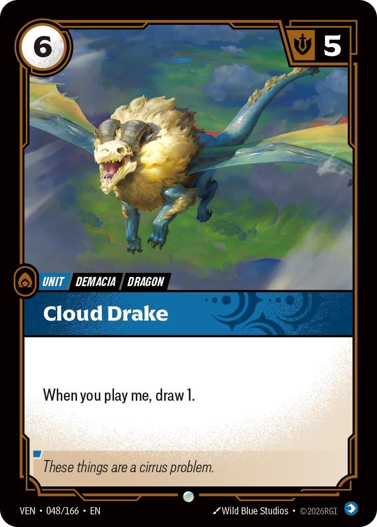 Image for Cloud Drake - Riftbound: League of Legends Trading Card Game