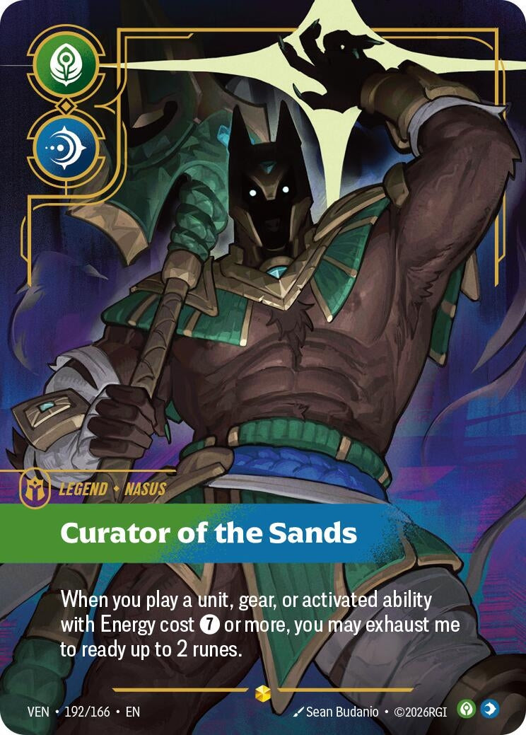 Image for Nasus, Curator of the Sands (Overnumbered) - Riftbound: League of Legends Trading Card Game