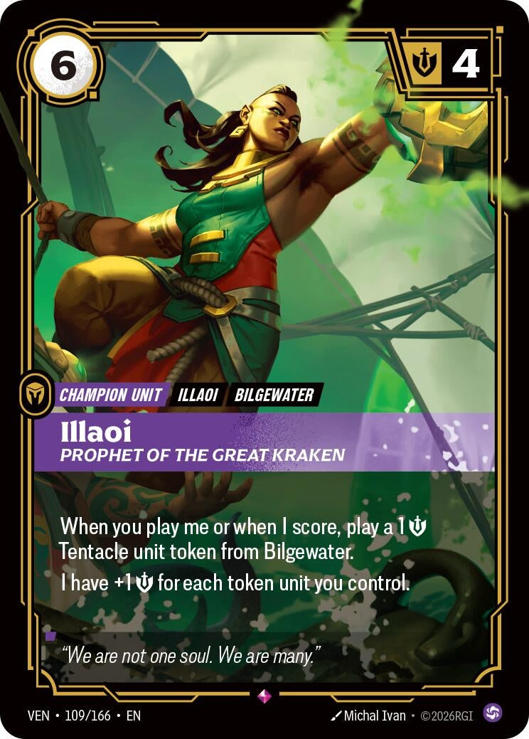 Image for Illaoi, Prophet of the Great Kraken - Riftbound: League of Legends Trading Card Game