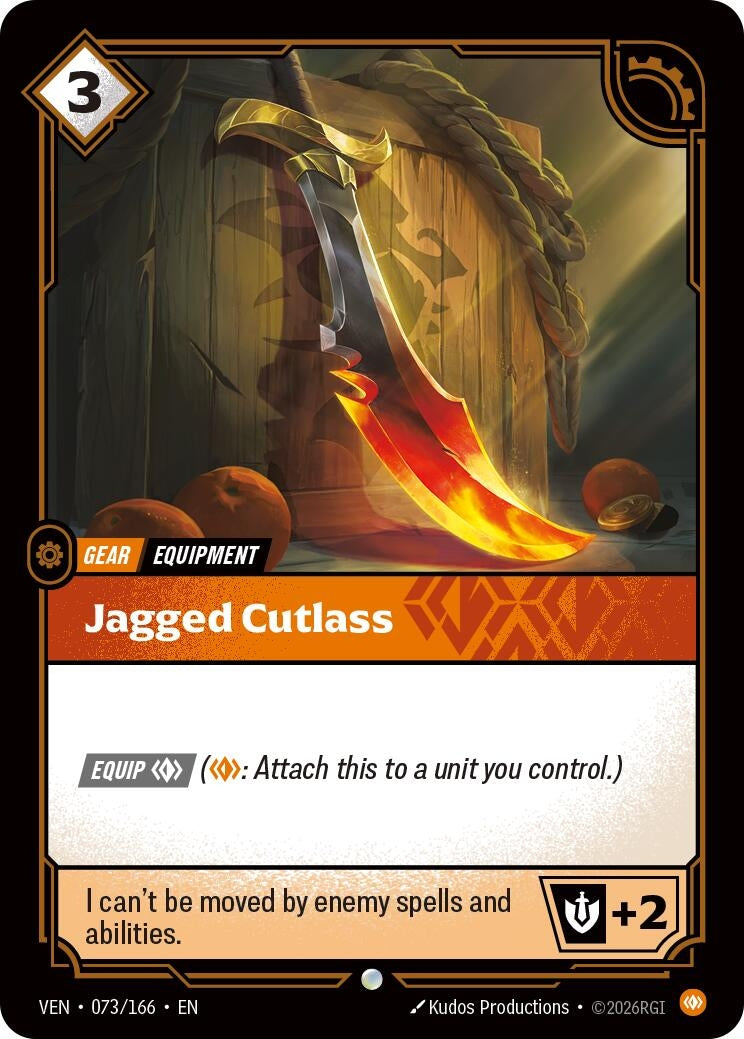 Image for Jagged Cutlass - Riftbound: League of Legends Trading Card Game