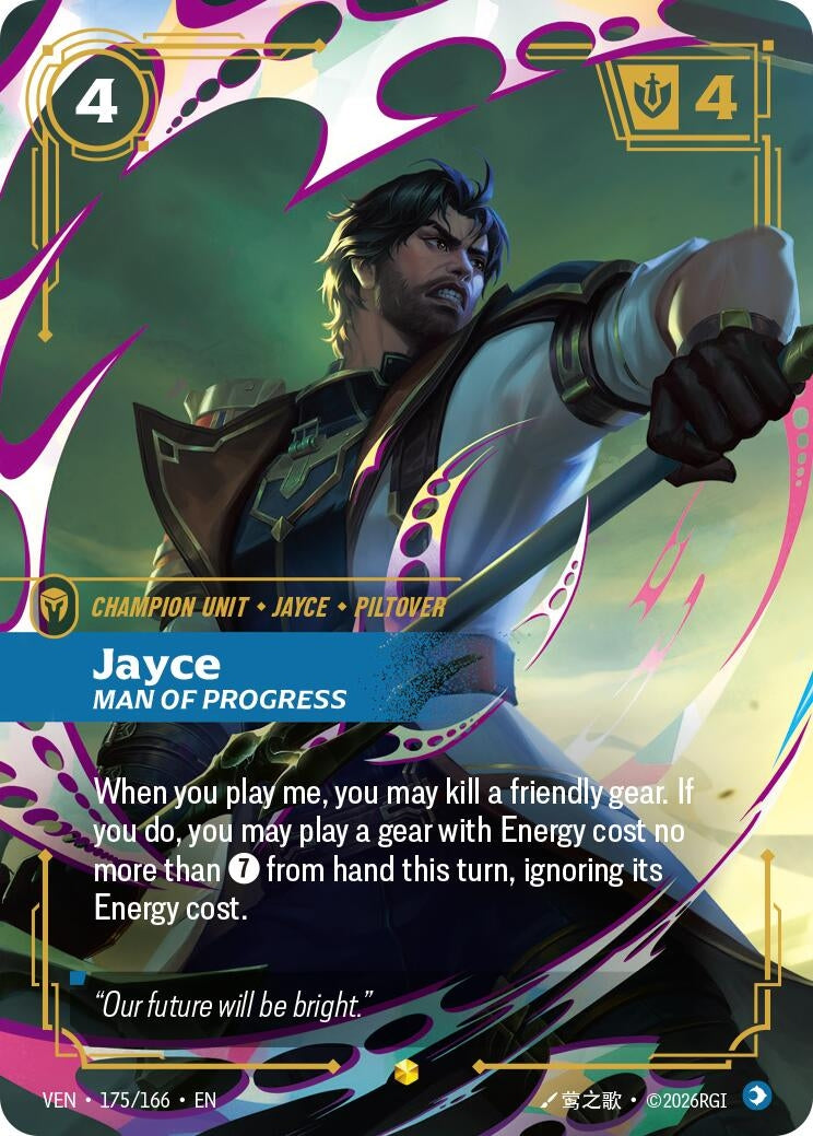 Image for Jayce, Man of Progress (Overnumbered) - Riftbound: League of Legends Trading Card Game