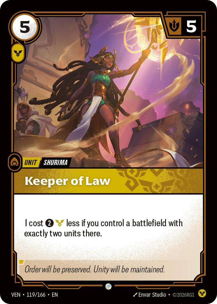 Image for Keeper of Law - Riftbound: League of Legends Trading Card Game