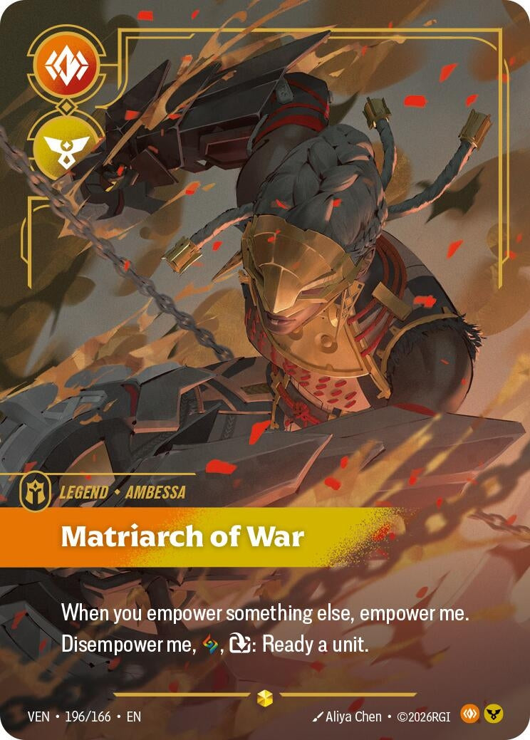 Image for Ambessa, Matriarch of War (Overnumbered) - Riftbound: League of Legends Trading Card Game