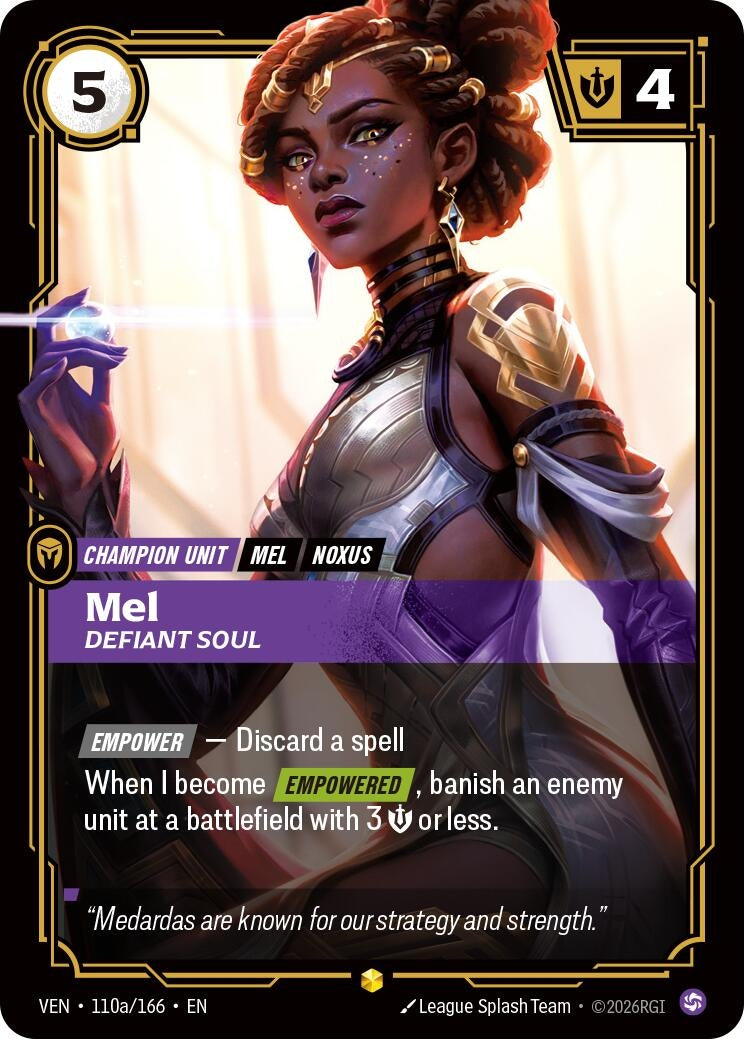 Image for Mel, Defiant Soul (Alternate Art) - Riftbound: League of Legends Trading Card Game