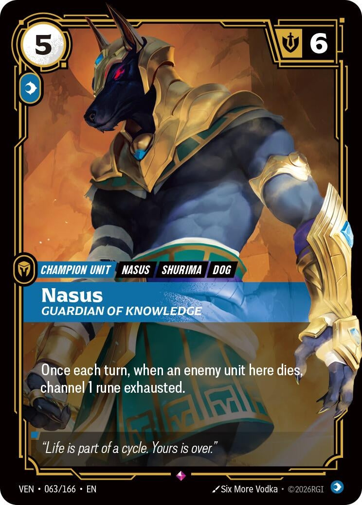 Image for Nasus, Guardian of Knowledge - Riftbound: League of Legends Trading Card Game