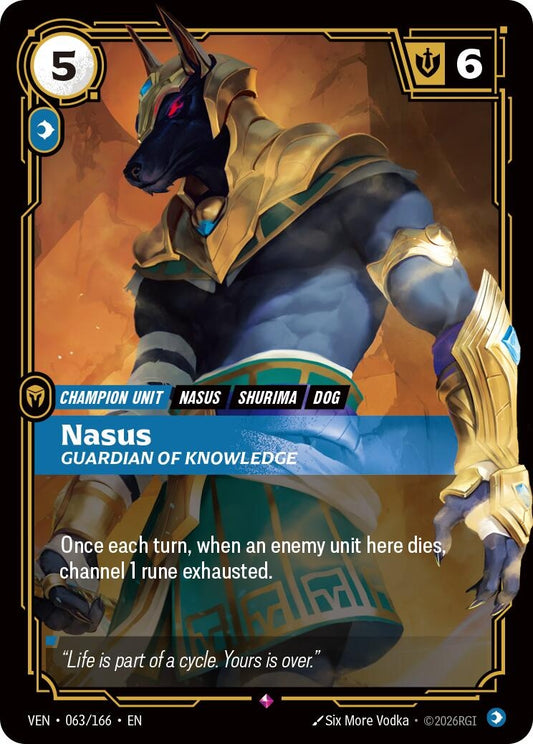 Image for Nasus, Guardian of Knowledge - Riftbound: League of Legends Trading Card Game