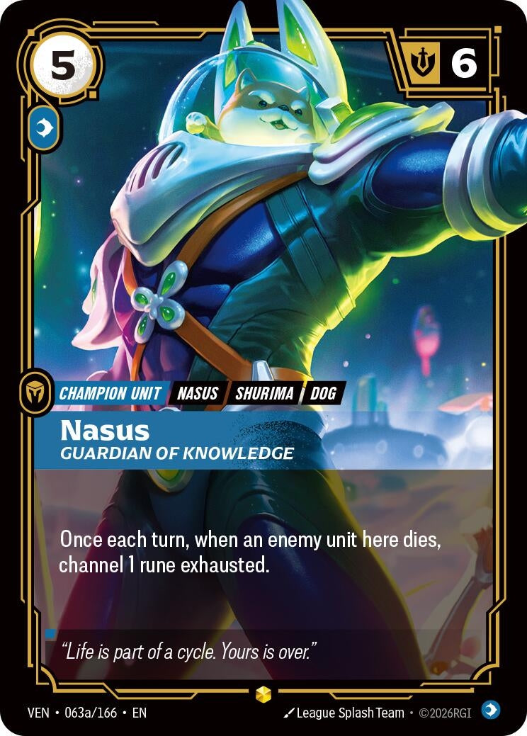 Image for Nasus, Guardian of Knowledge (Alternate Art) - Riftbound: League of Legends Trading Card Game