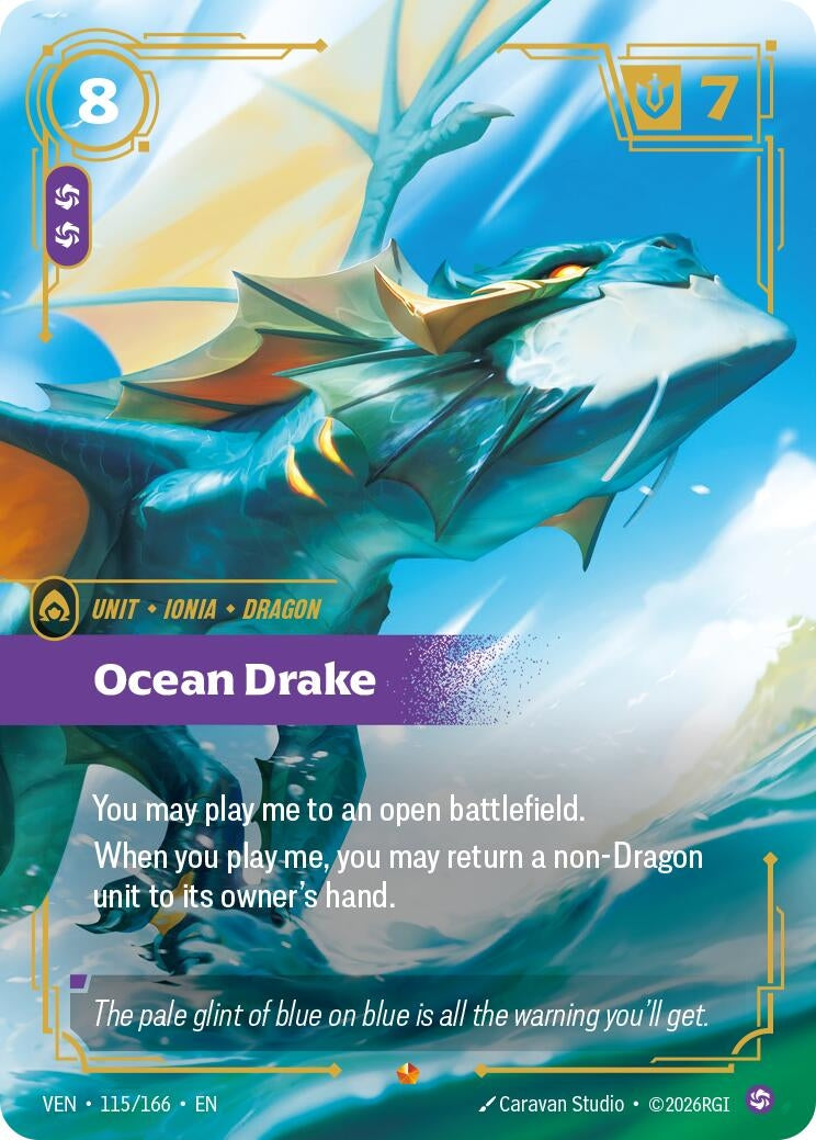 Image for Ocean Drake - Riftbound: League of Legends Trading Card Game