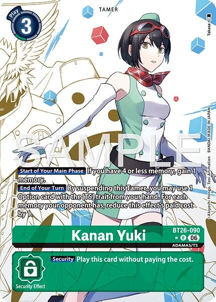 Image for Kanan Yuki (Alternate Art) - Digimon Card Game