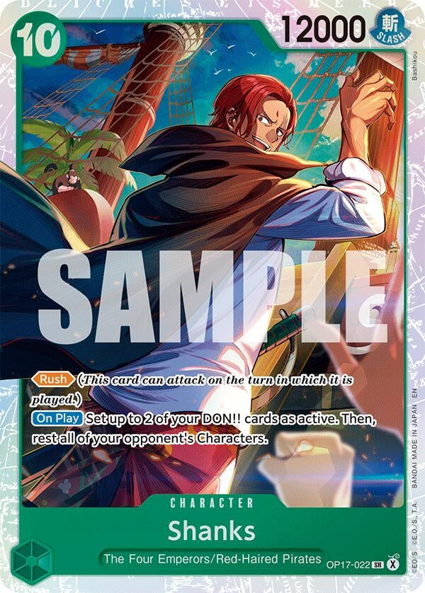 Image for Shanks (022) - One Piece Card Game