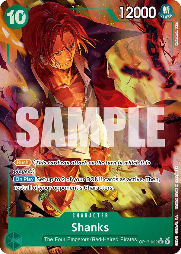 Image for Shanks (022) (Alternate Art) - One Piece Card Game