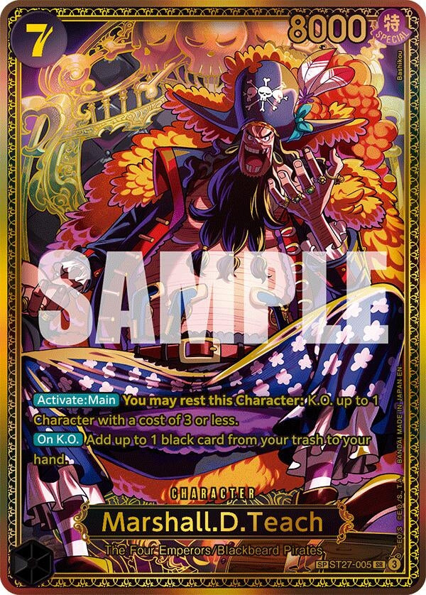 Image for Marshall.D.Teach (ST27-005) (SP) - One Piece Card Game