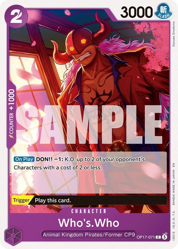 Image for Who's.Who - One Piece Card Game