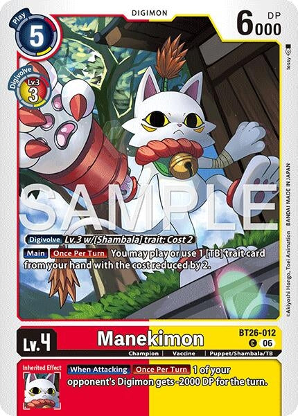 Image for Manekimon - Digimon Card Game