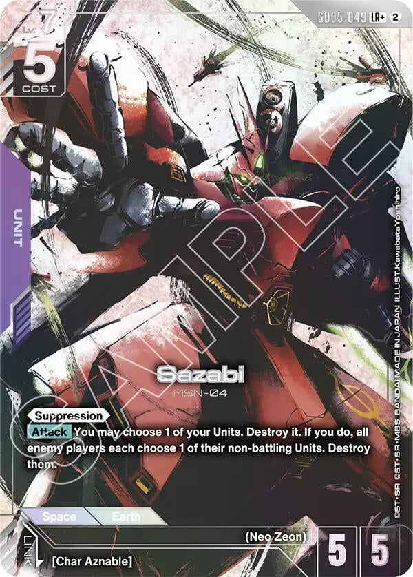 Image for Sazabi (LR+) - Gundam Card Game