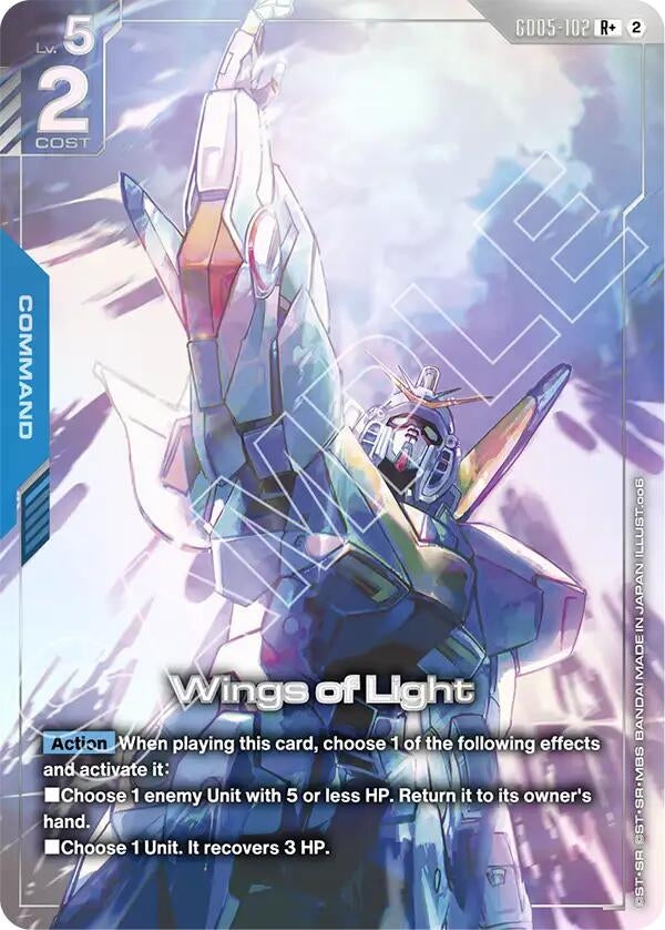 Image for Wings of Light (R+) - Gundam Card Game