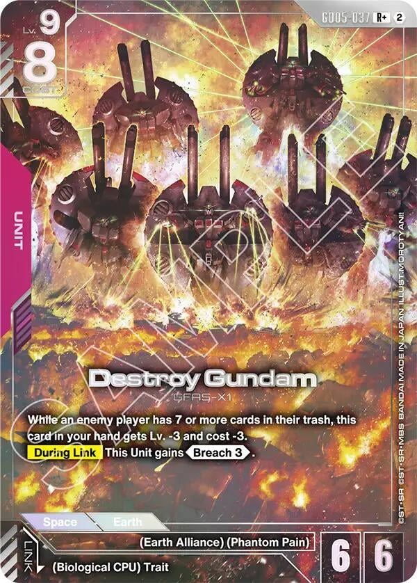 Image for Destroy Gundam (R+) - Gundam Card Game