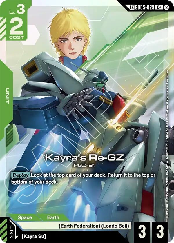 Image for Kayra's Re-GZ (C+) (Link Rare) - Gundam Card Game