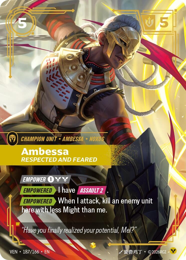 Image for Ambessa, Respected and Feared (Overnumbered) - Riftbound: League of Legends Trading Card Game