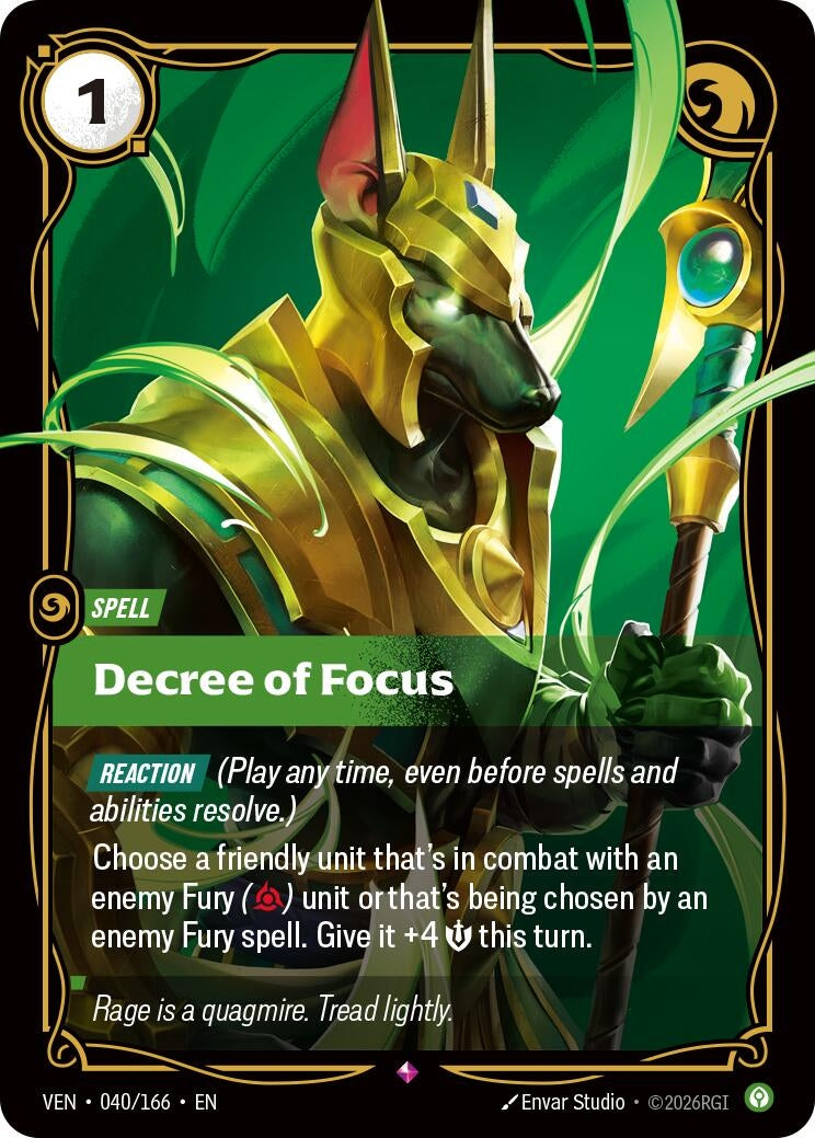 Image for Decree of Focus - Riftbound: League of Legends Trading Card Game