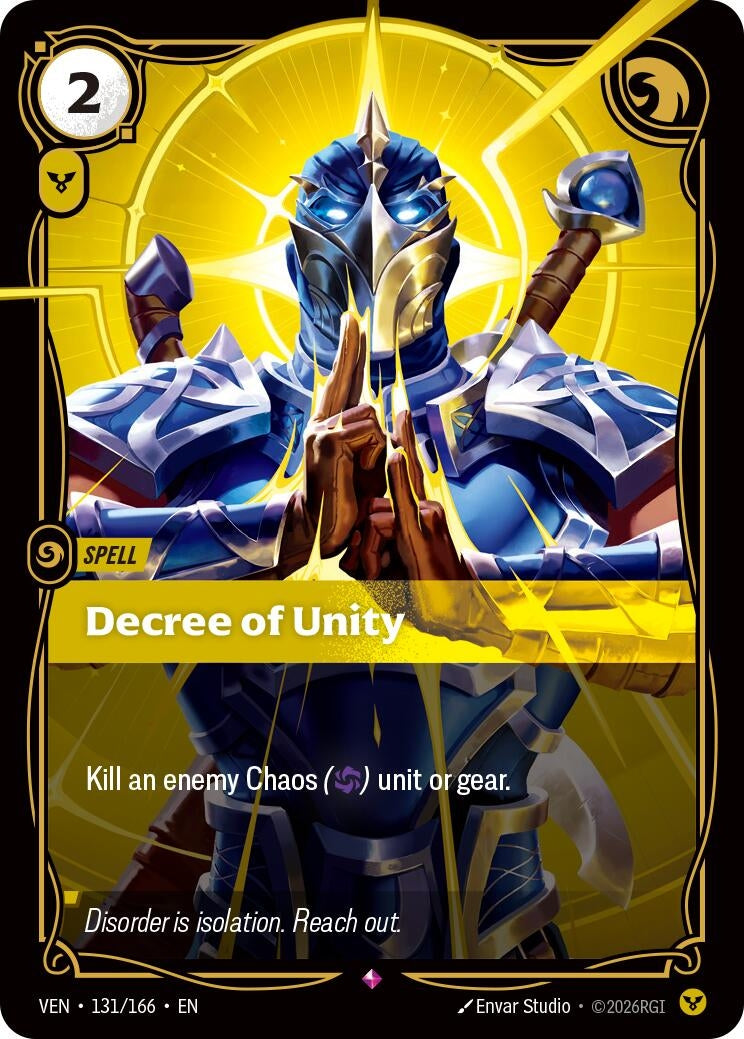 Image for Decree of Unity - Riftbound: League of Legends Trading Card Game