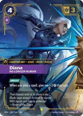 Image for Diana, No Longer Human (Overnumbered) - Riftbound: League of Legends Trading Card Game