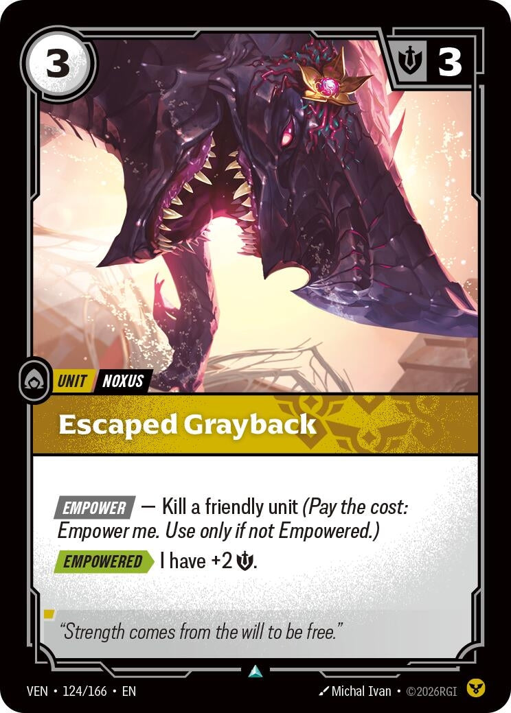 Image for Escaped Grayback - Riftbound: League of Legends Trading Card Game