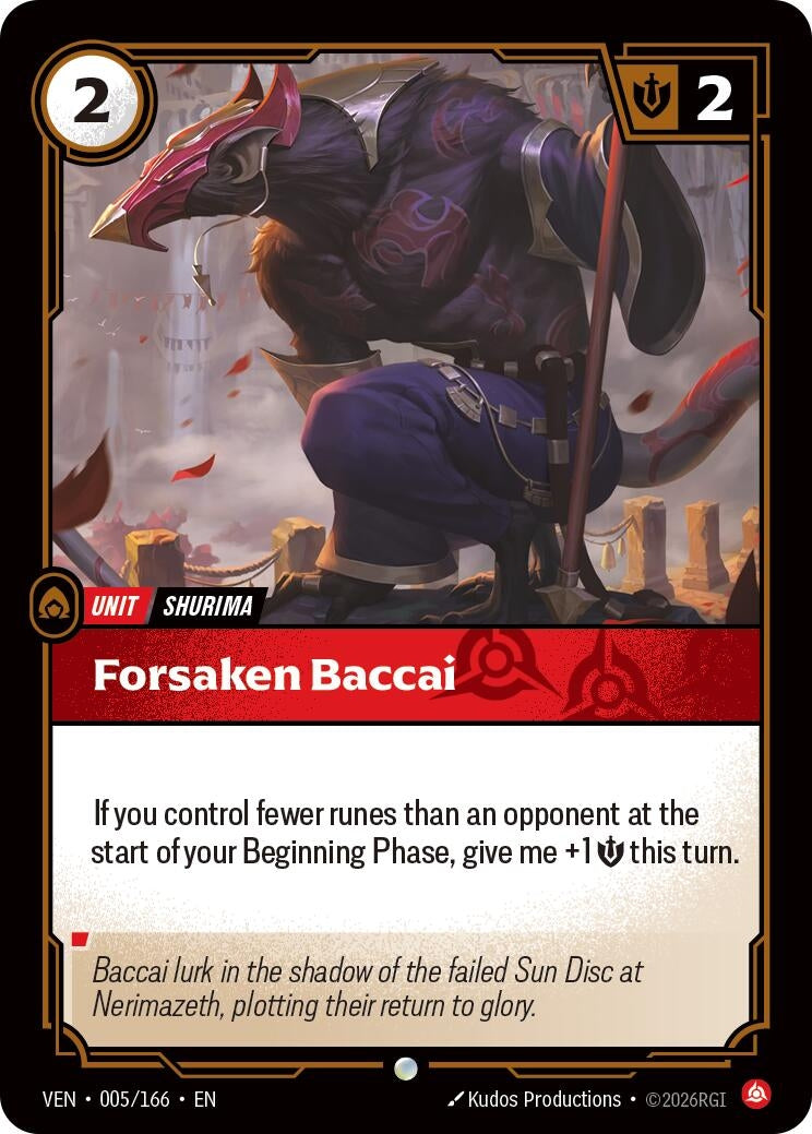 Image for Forsaken Baccai - Riftbound: League of Legends Trading Card Game