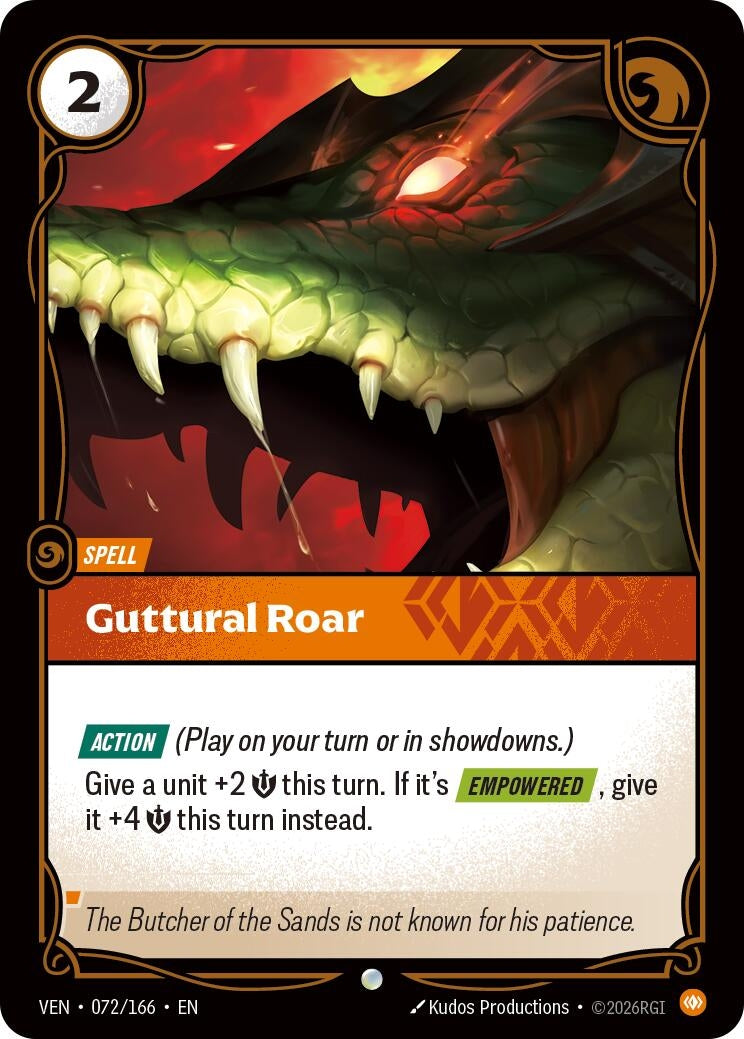 Image for Guttural Roar - Riftbound: League of Legends Trading Card Game