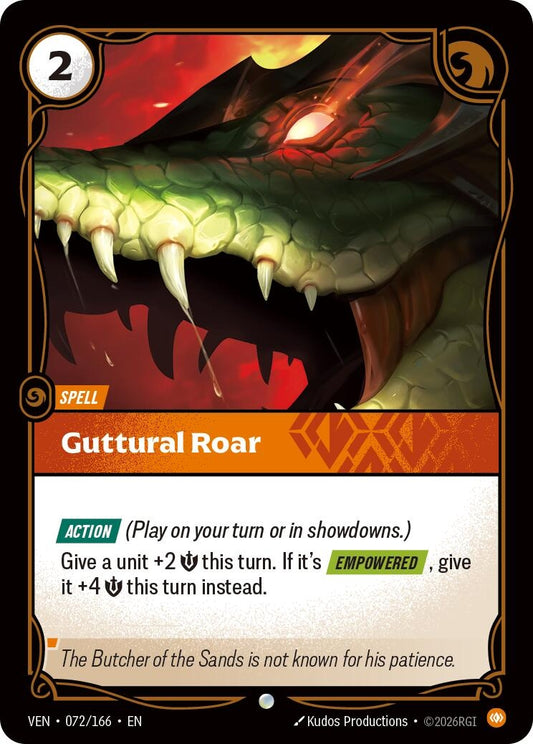Image for Guttural Roar - Riftbound: League of Legends Trading Card Game