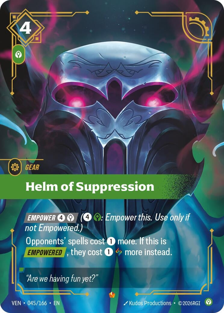 Image for Helm of Suppression - Riftbound: League of Legends Trading Card Game