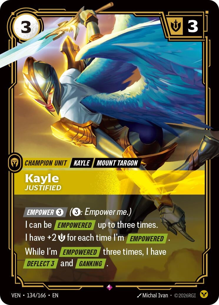 Image for Kayle, Justified - Riftbound: League of Legends Trading Card Game