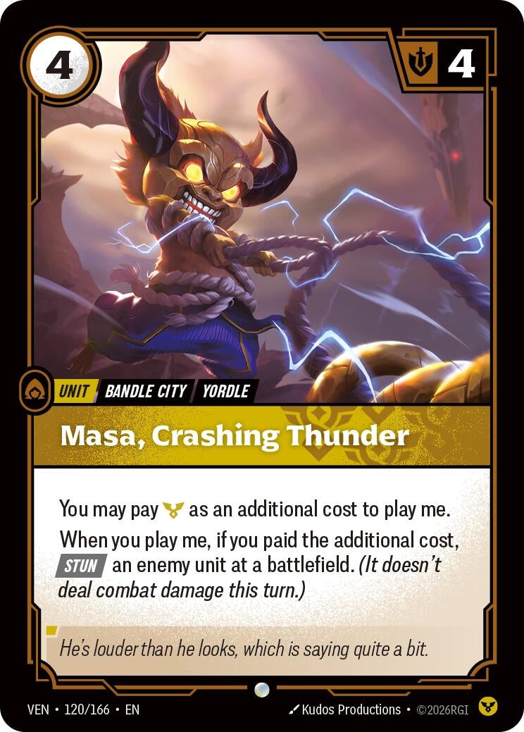 Image for Masa, Crashing Thunder - Riftbound: League of Legends Trading Card Game
