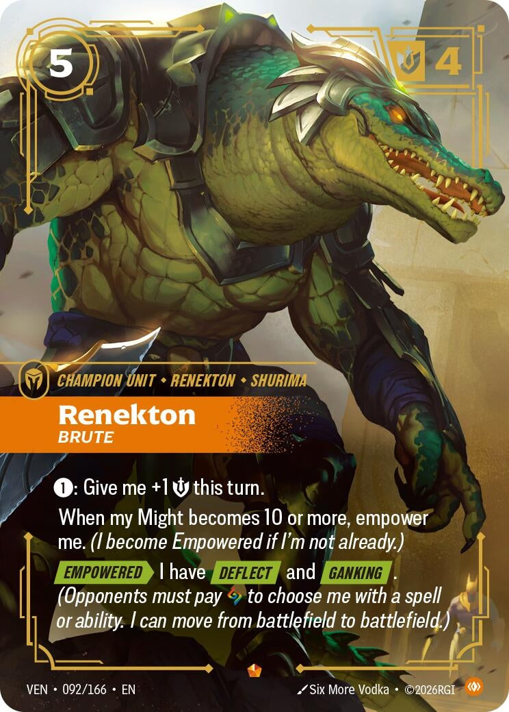 Image for Renekton, Brute - Riftbound: League of Legends Trading Card Game
