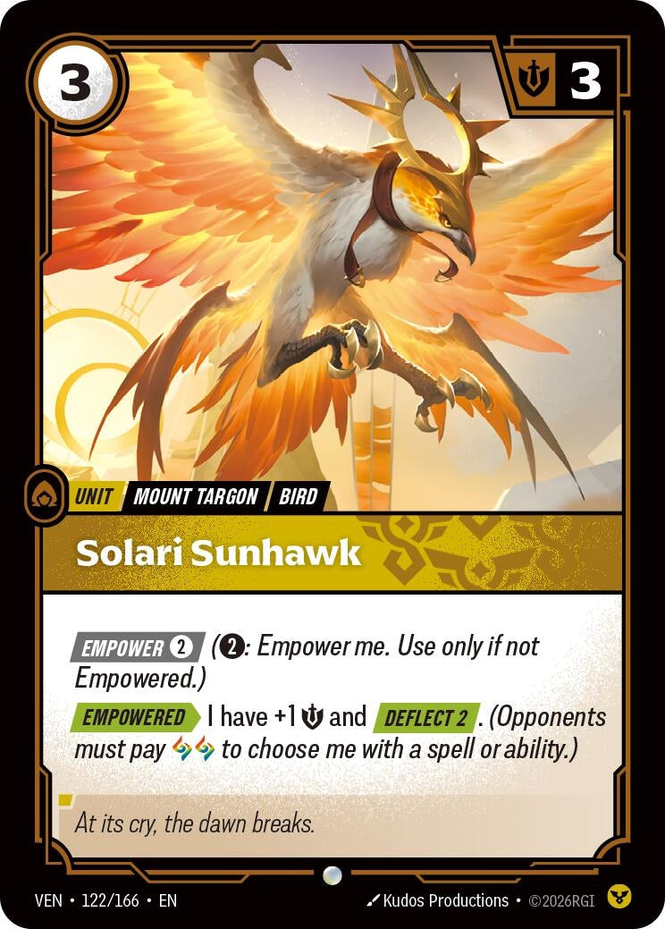 Image for Solari Sunhawk - Riftbound: League of Legends Trading Card Game