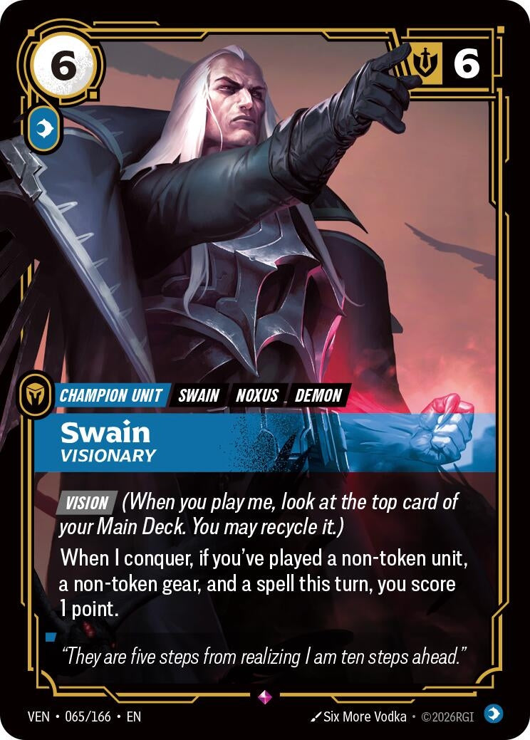 Image for Swain, Visionary - Riftbound: League of Legends Trading Card Game