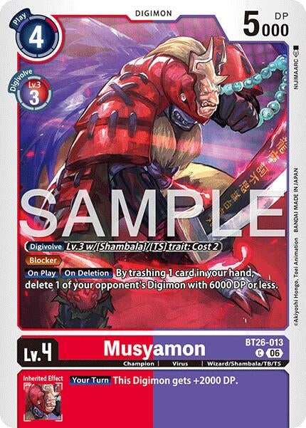 Image for Musyamon - Digimon Card Game