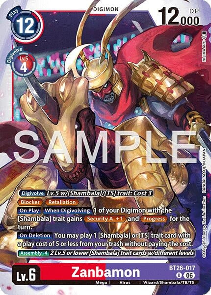 Image for Zanbamon - Digimon Card Game