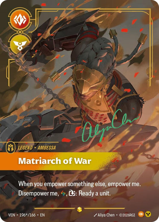 Image for Ambessa, Matriarch of War (Signature) - Riftbound: League of Legends Trading Card Game