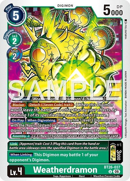 Image for Weatherdramon - Digimon Card Game