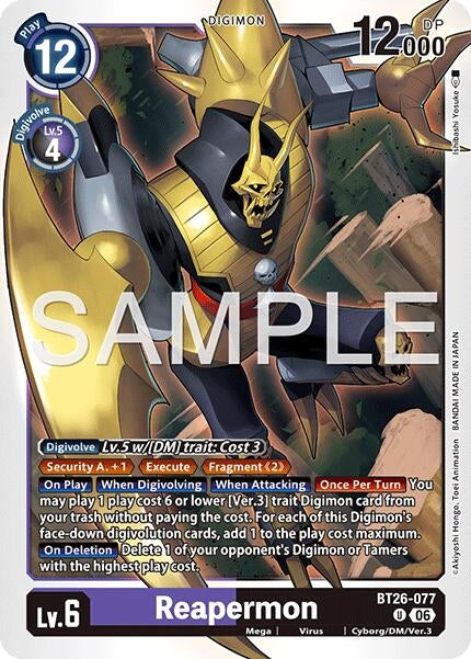 Image for Reapermon - Digimon Card Game