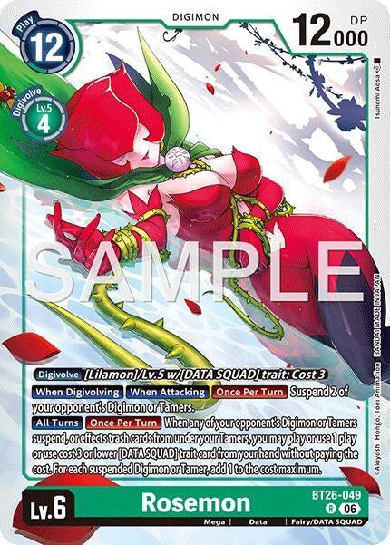 Image for Rosemon - Digimon Card Game