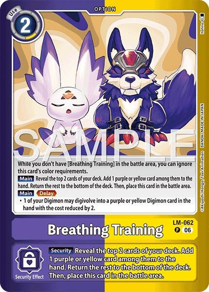 Image for Breathing Training - Digimon Card Game