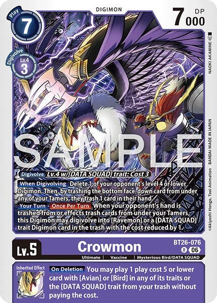 Image for Crowmon - Digimon Card Game