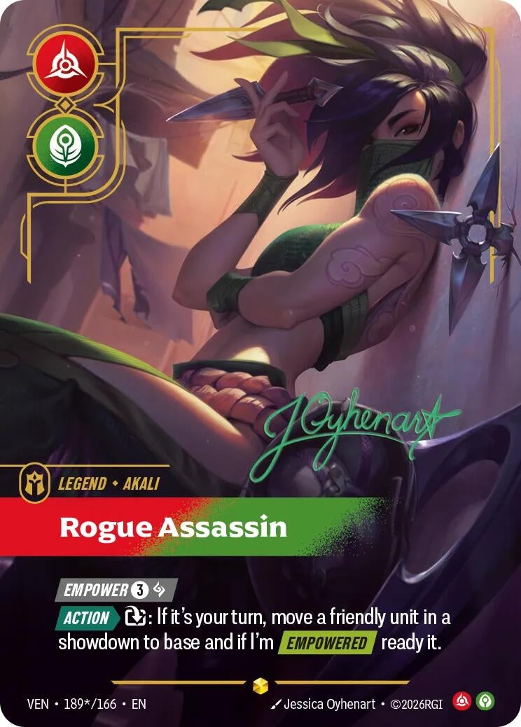 Image for Akali, Rogue Assassin (Signature) - Riftbound: League of Legends Trading Card Game