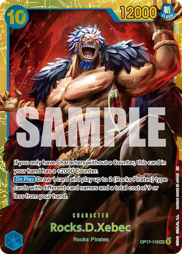 Image for Rocks.D.Xebec (118) - One Piece Card Game