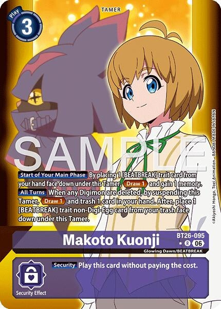 Image for Makoto Kuonji (Alternate Art) - Digimon Card Game
