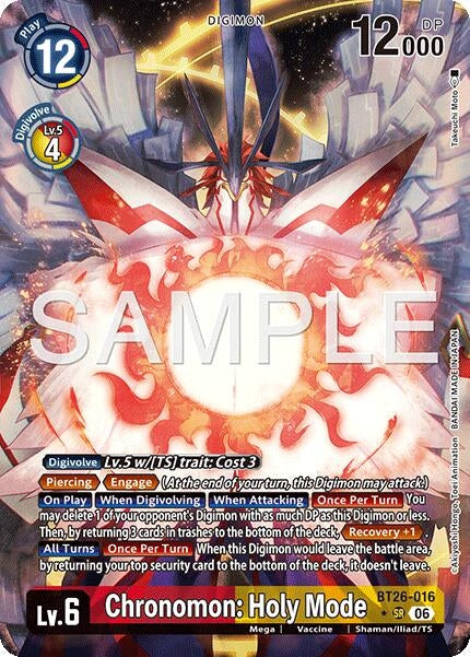 Image for Chronomon: Holy Mode (Alternate Art) - Digimon Card Game